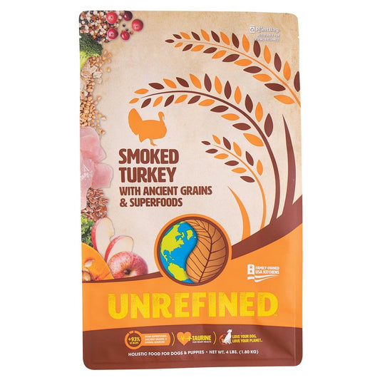 Earthborn Holistic Unrefined Dry Dog Food Smoked Turkey, 4 lb