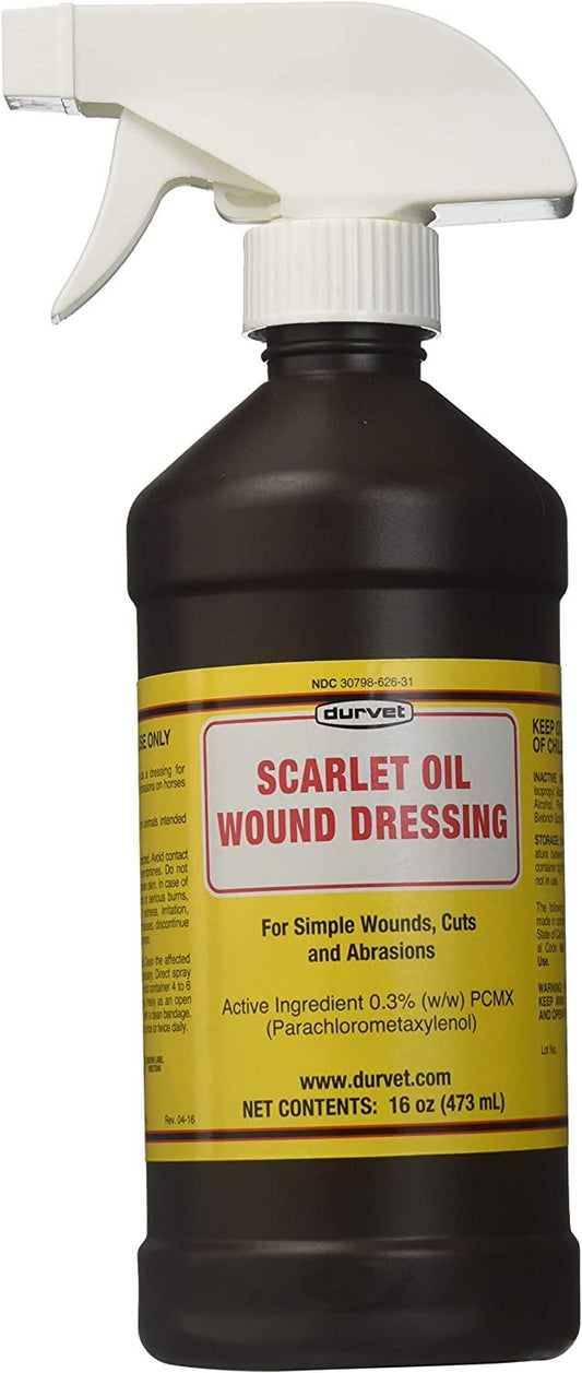 Durvet Scarlet Oil Wound Dressing Sprayer 16oz