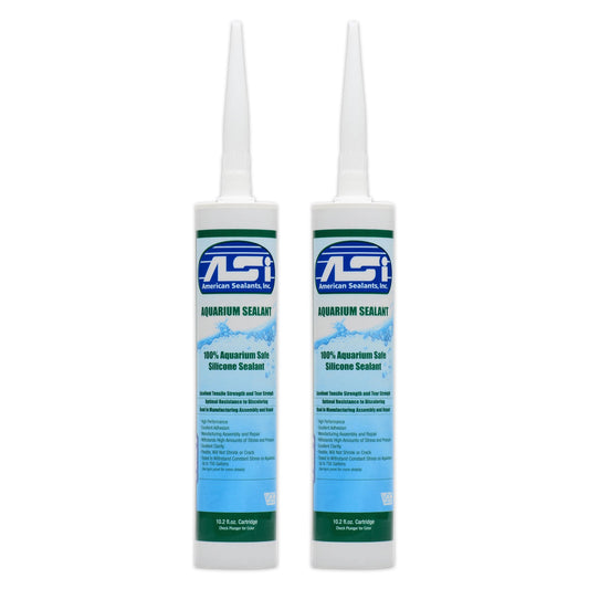 ASI Aquarium Silicone Sealant Clear - 10.2 oz - 2 Pack