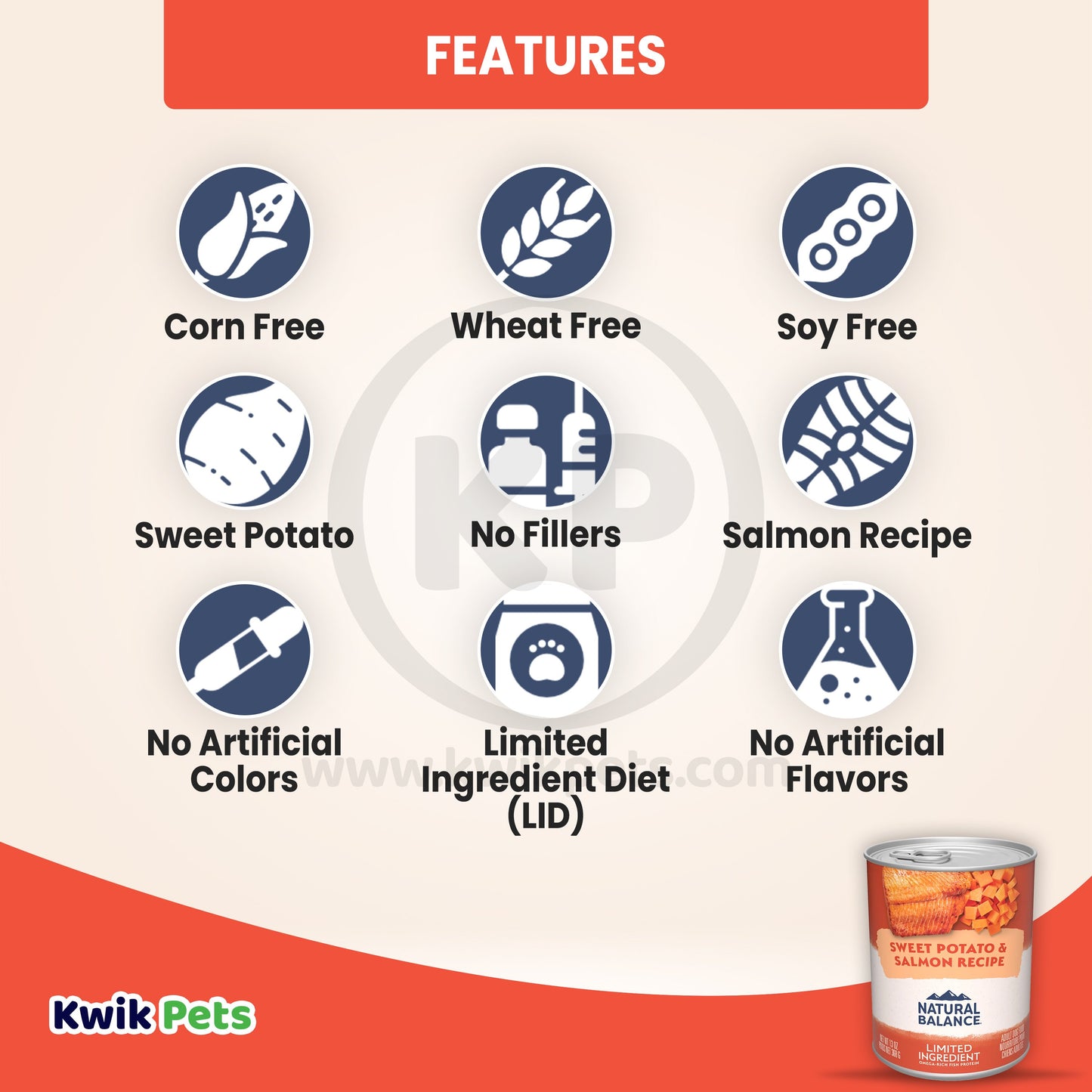 Natural Balance Pet Foods L.I.D Fish & Sweet Potato Formula Canned Dog Food 13 oz, Natural Balance