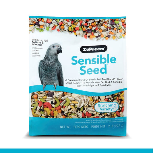 ZuPreem Sensible Seed Bird Food Parrots & Conures, 2-lb, ZuPreem