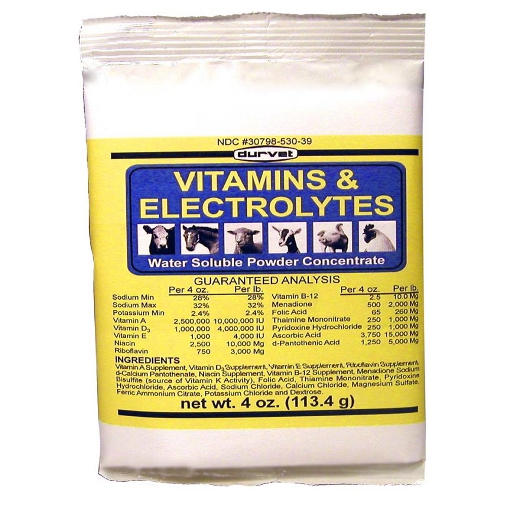 Durvet Vitamins & Electrolytes Concentrate - 4 oz, Durvet