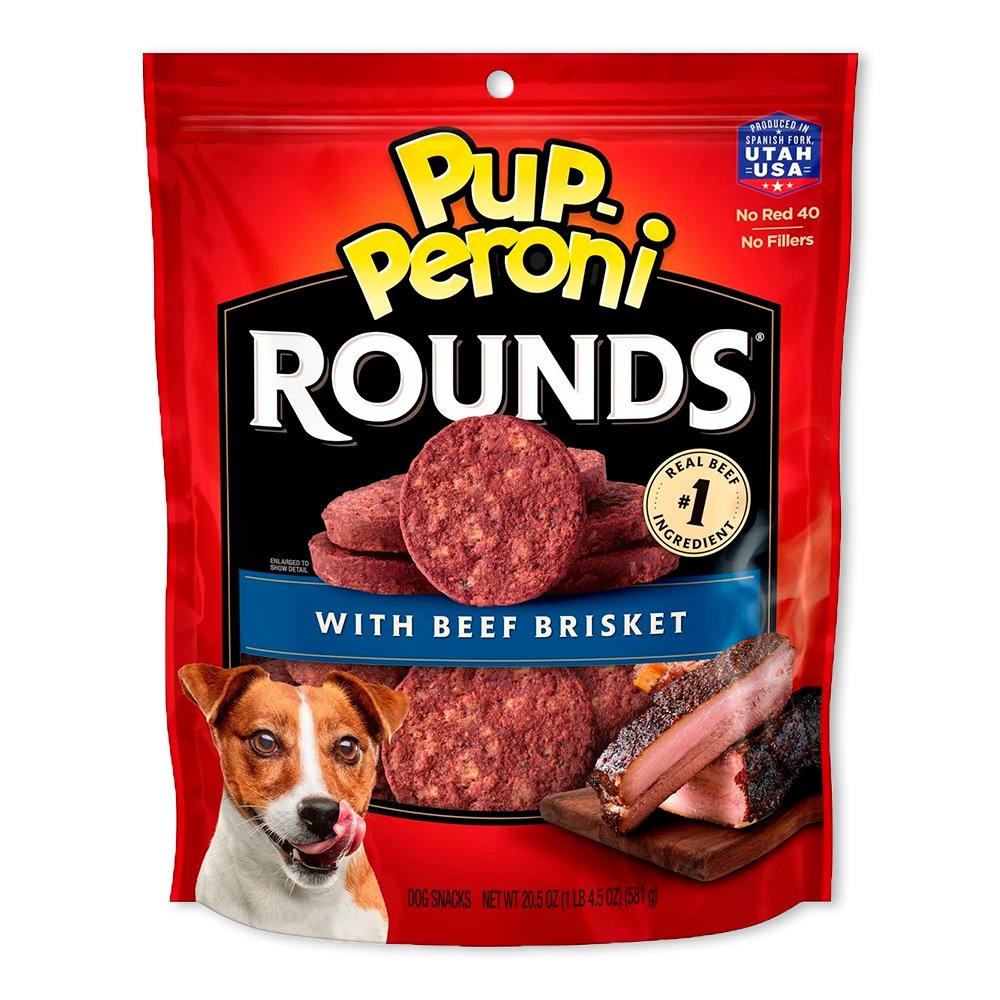 Pup-Peroni Rounds Dog Treats Beef Brisket, 5 oz, Pup-Peroni