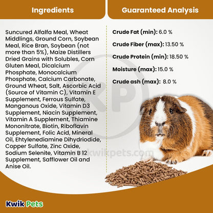 Volkman Seed Company Small Animal Guinea Pig Pellets Food 4-lb