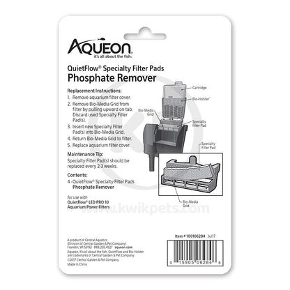 Aqueon QuietFlow Phosphate Remover Specialty Filter Pads 4 Count, Aqueon