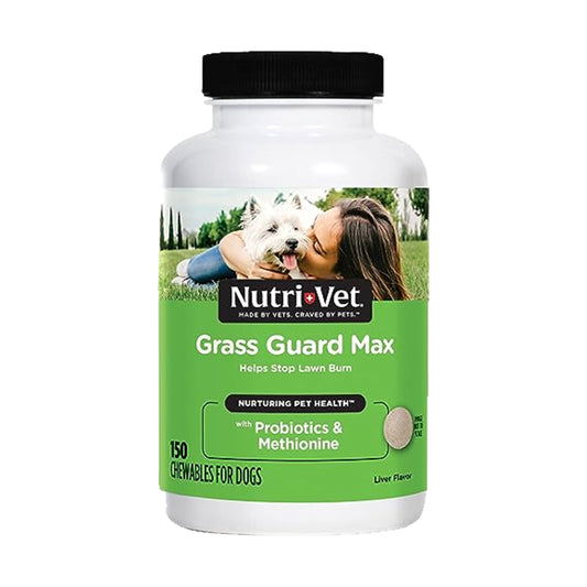 Nutri-Vet Grass Guard Max Chewables for Dogs Liver 150ct