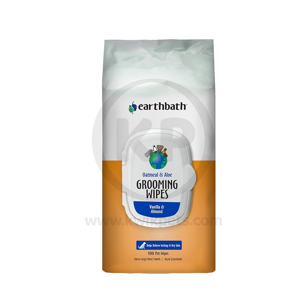 Earthbath Grooming Wipes Oatmeal & Aloe for Dogs 100ct