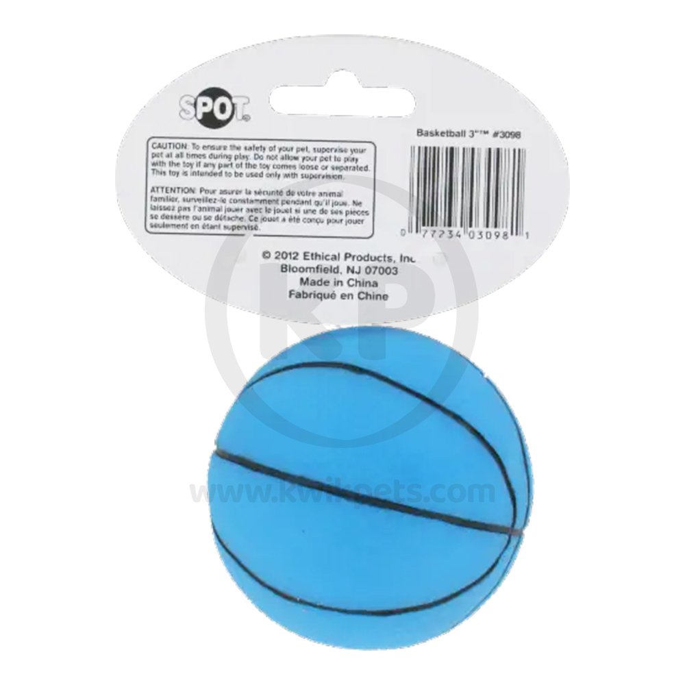 Ethical Products Spot Basketball Assorted 3in, Ethical Pet
