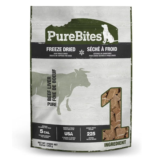 PureBites Beef Liver Freeze Dried Dog Treats, 8.8 oz, PureBites