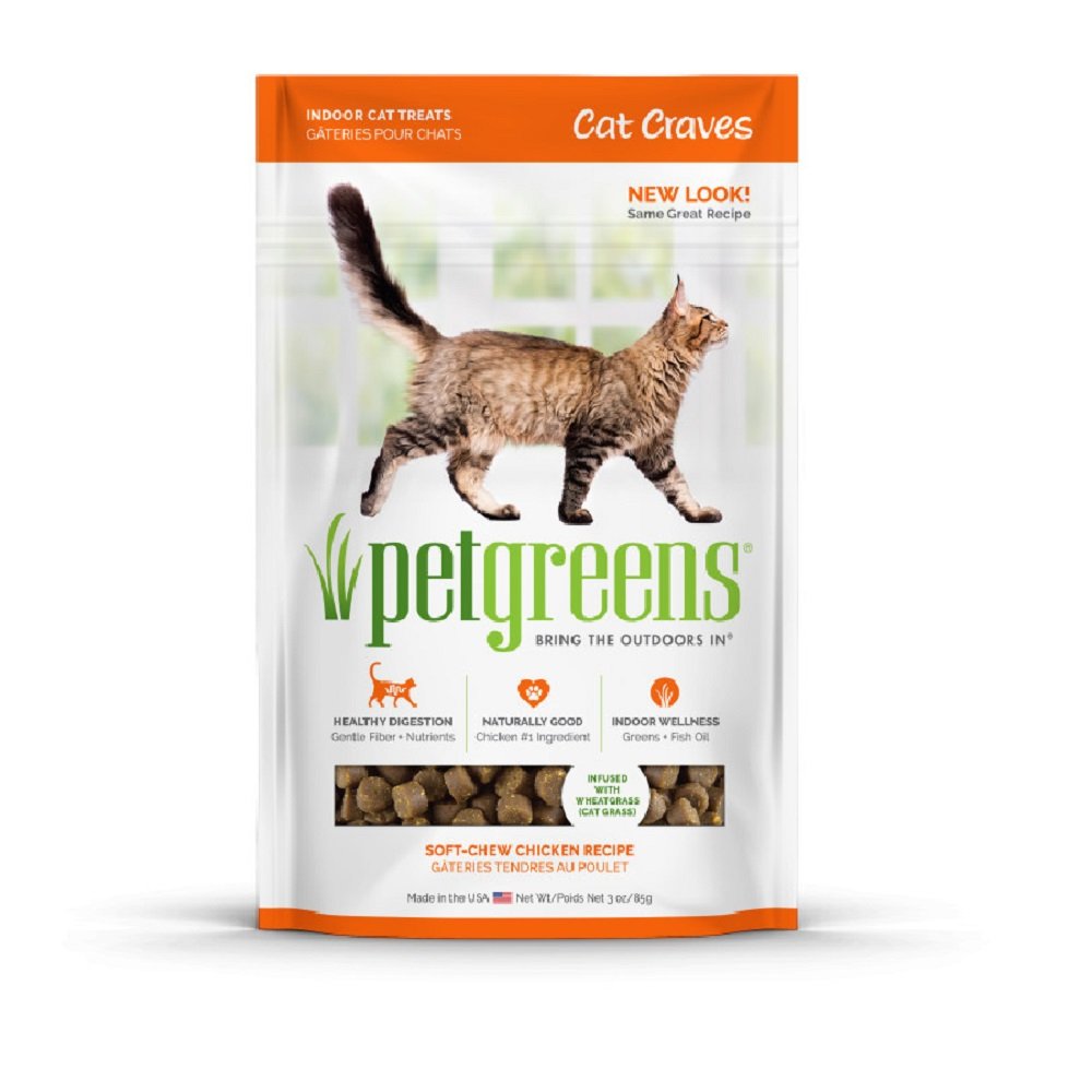 Pet Greens Cat Craves Semi-Moist Treat Chicken 3oz, Pet Greens