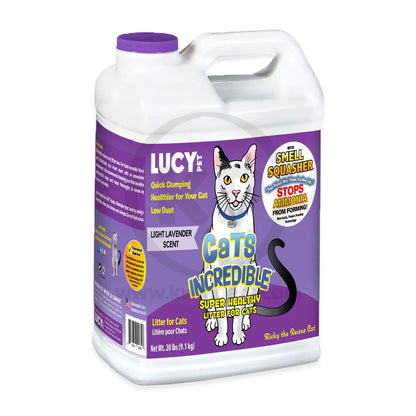 Lucy Pet Products Cats Incredible™ Clumping Cat Litter Light Lavender Scent 20-lb