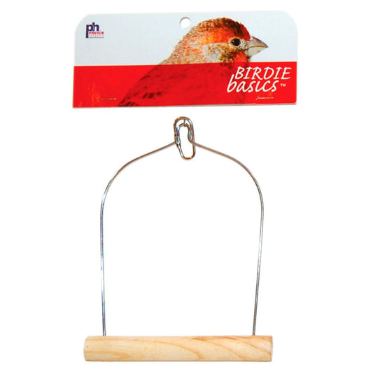 Prevue Pet Products Birdie Basics Wood Swing 5in X 7in, Prevue Pet Products