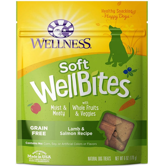 Wellness Dog Wellbites Soft Lamb & Salmon 6oz, Wellness