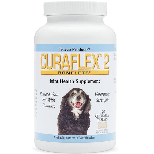 Travco Products Curaflex 2 Joint Health Chewable Tablets Dog Supplement, 120 Tablets, NutriMax