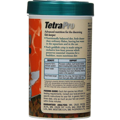 Tetra Tetrapro Goldfish Crisps Fish Food, 3.03 oz, TetraPro