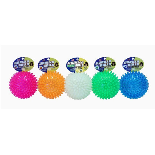 Petsport Usa Gorilla Ball Dog Toy Assorted Colors, 2.8 In, Medium, Pet Sport