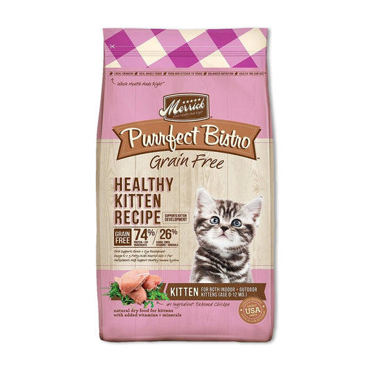 Merrick Cat Purrfect Bistro Grain Free Healthy Kitten 4Lb, Merrick