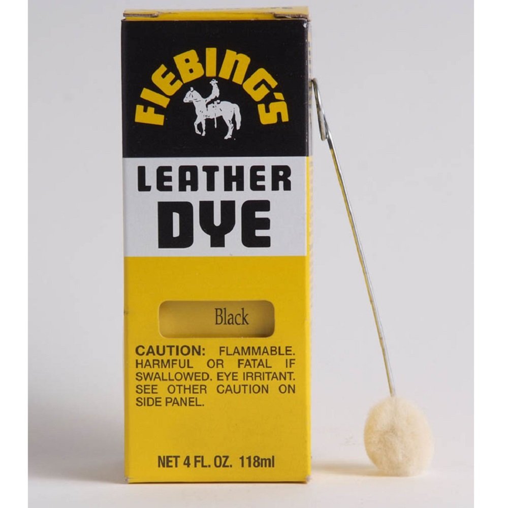 Fiebing's Leather Dye Black 4oz, Fiebing's
