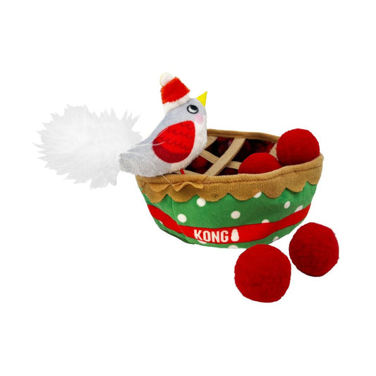 KONG Holiday Puzzlements Pie Cat Toy, One Size