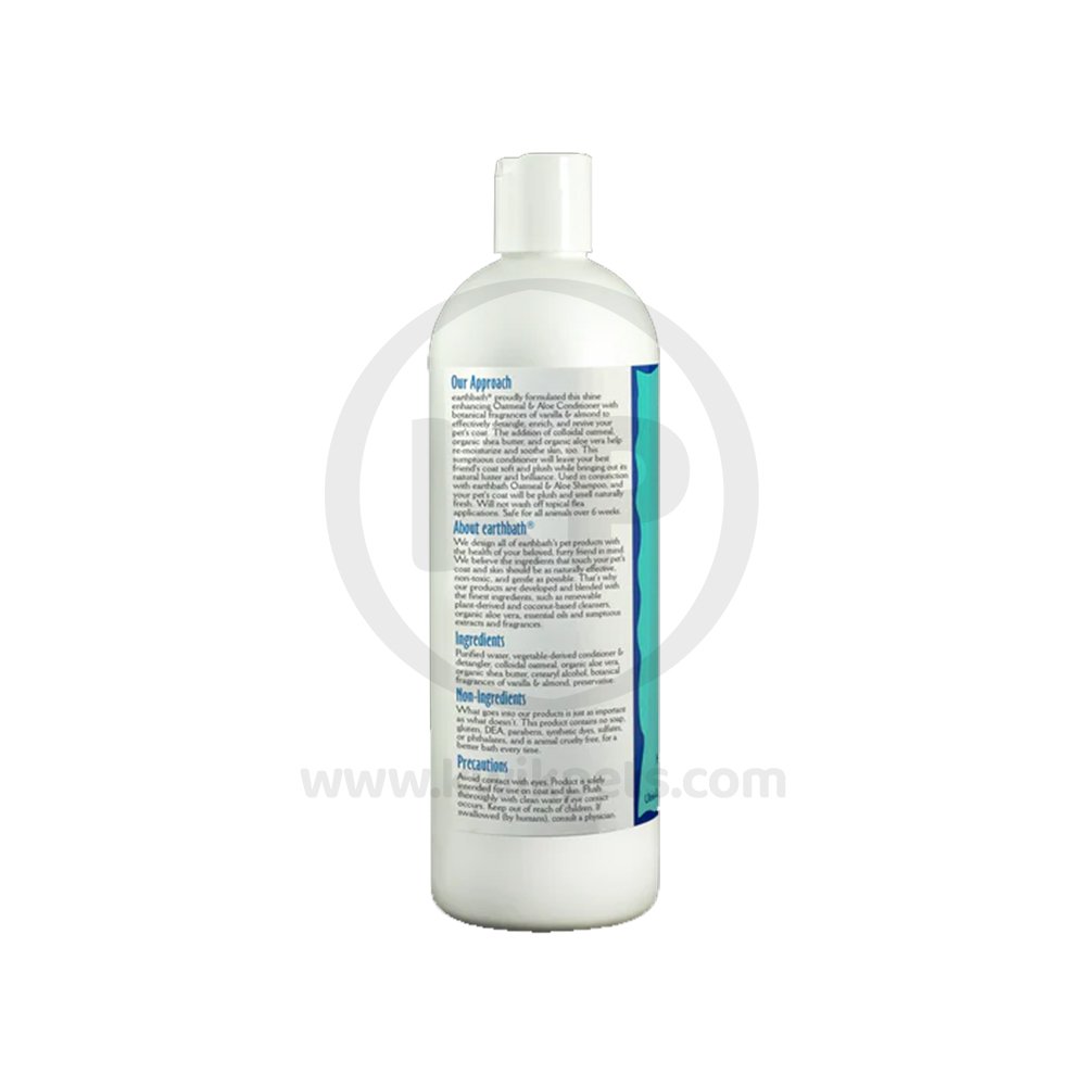 earthbath® Oatmeal & Aloe Conditioner, Vanilla & Almond, Helps Relieve Itchy Dry Skin, Made in USA, 16 oz, Earthbath