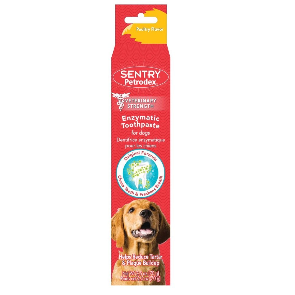 Petrodex Enzymatic Toothpaste Dog Poultry Flavor 2.5oz, Sentry