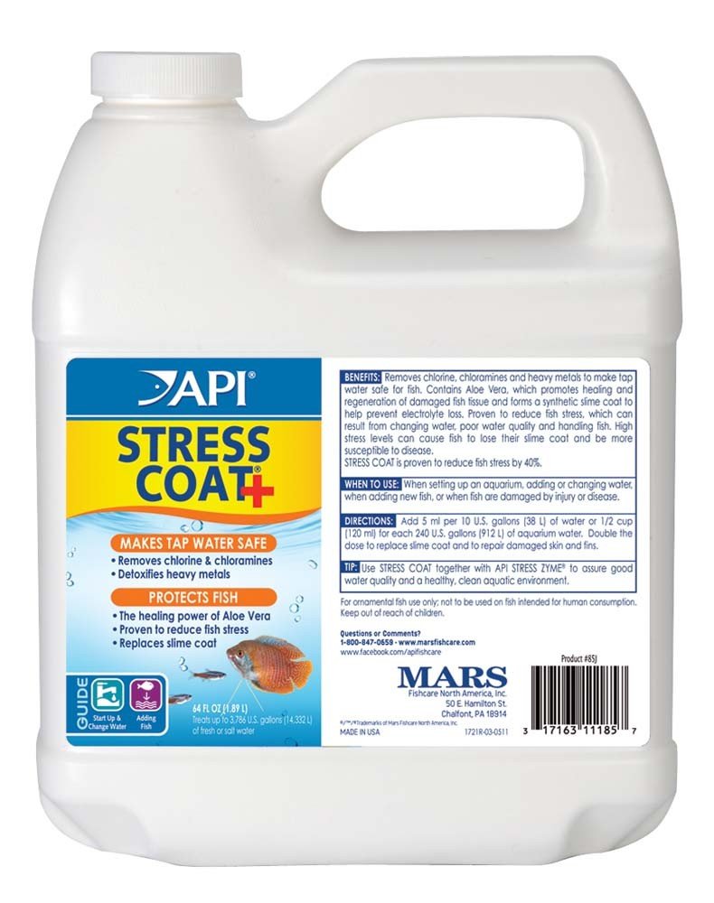 API Stress Coat 64oz bottle, API