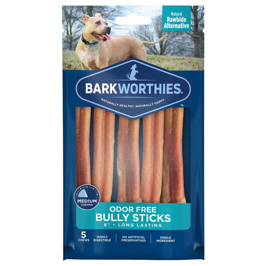 Barkworthies 6" OF Standard Bully 5 Pack