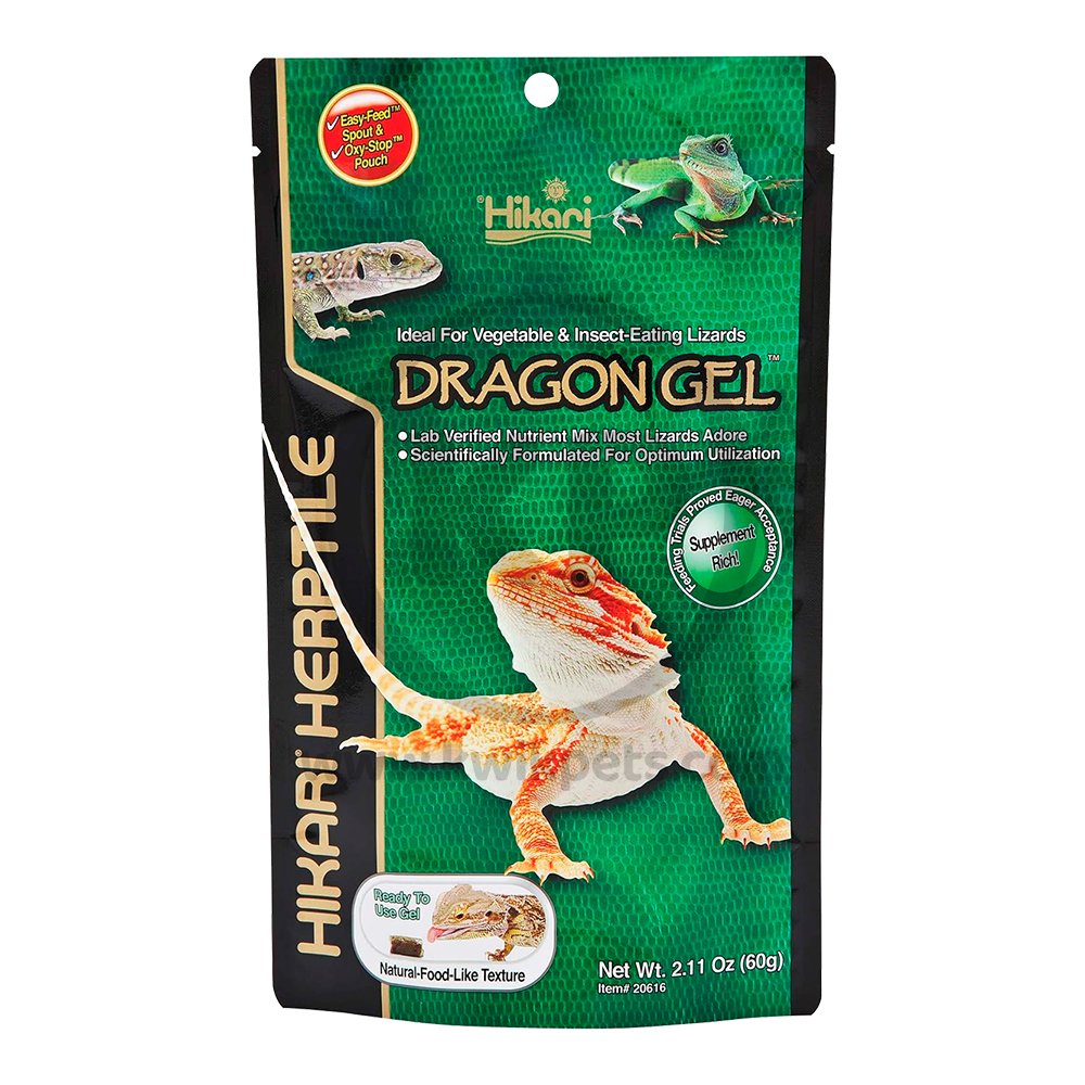 Hikari USA Herptile DragonGel Reptile Food 2.11-oz, Hikari