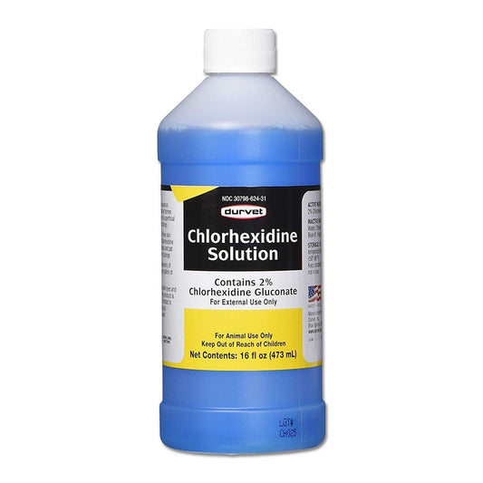 Durvet Chlorhexidine Solution, 16oz, Durvet