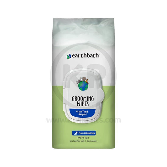 Earthbath Grooming Wipes, Green Tea & Awapuhi 100 ct