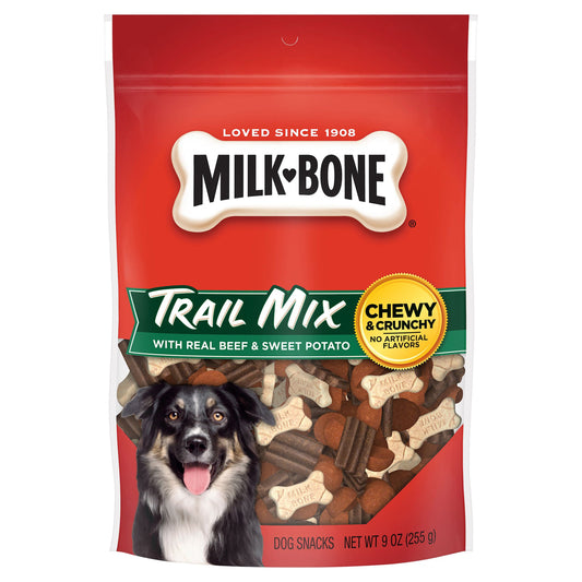 Milk-bone Trail Mix With Real Beef & Sweet Potato Chewy & Crunchy Dog Treats 9oz, Milk-Bone