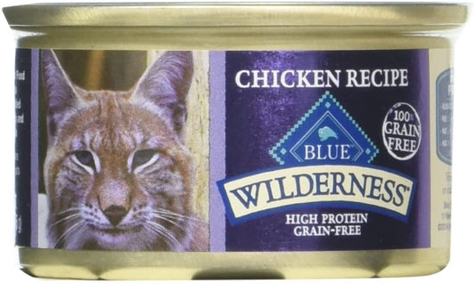 Blue Buffalo Wilderness Grain Free Chicken Recipe Wet Cat Food 3oz