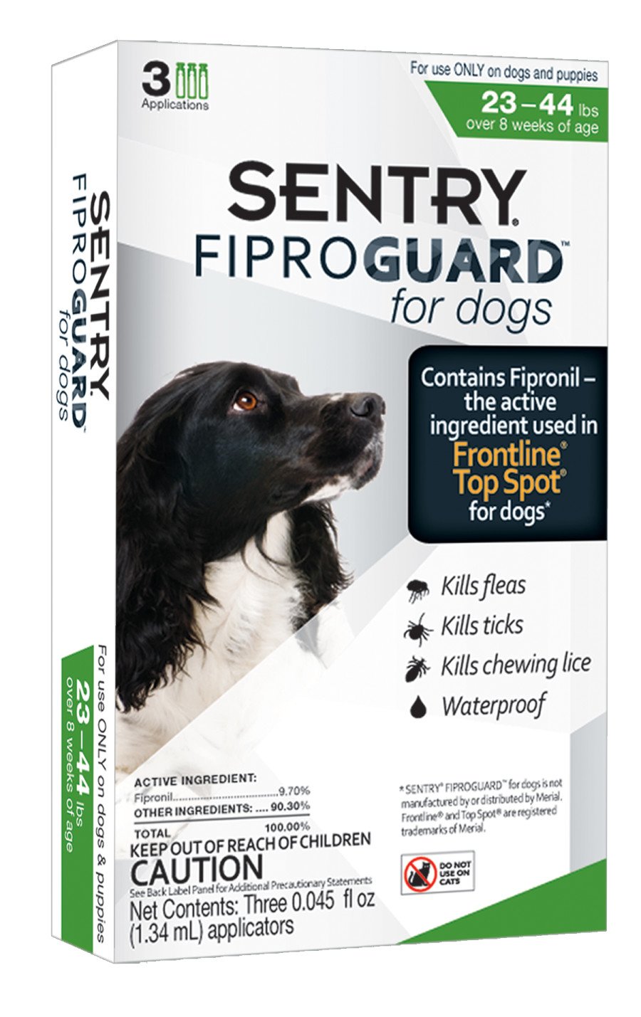 SENTRY FiproGuard Dog Flea & Tick Squeeze-On 23-44lb 3ct