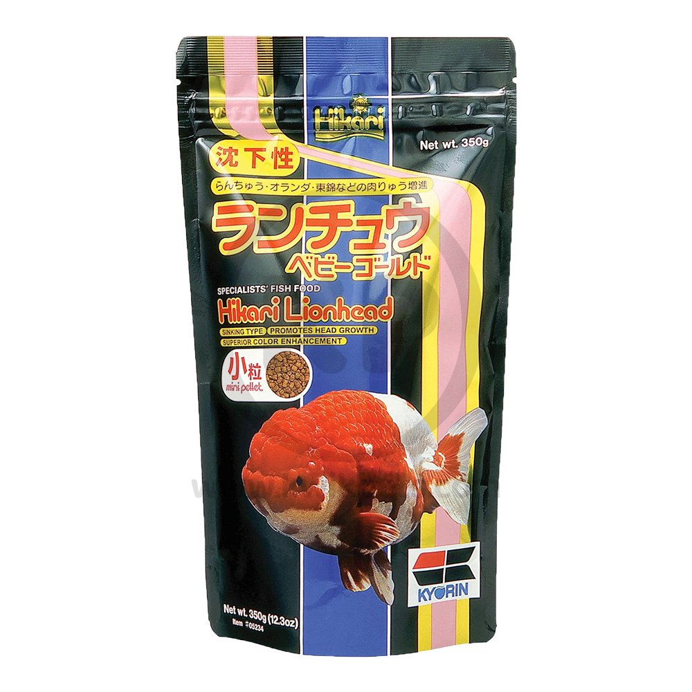 Hikari USA Lionhead Sinking Pellets Fish Food 12.3-oz, Mini
