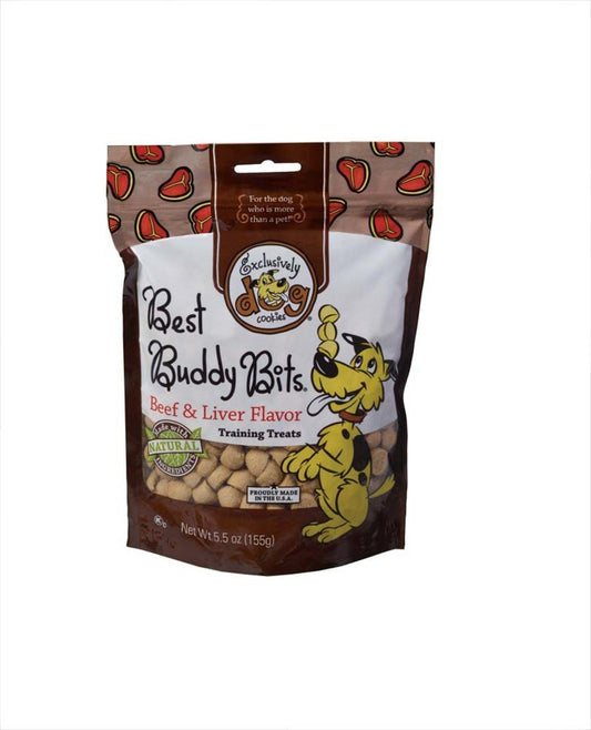 Exclusively Pet Best Buddy Bits Beef and Liver Flavor Dog Treats Beef & Liver, 5.5 oz, Exclusively Pet