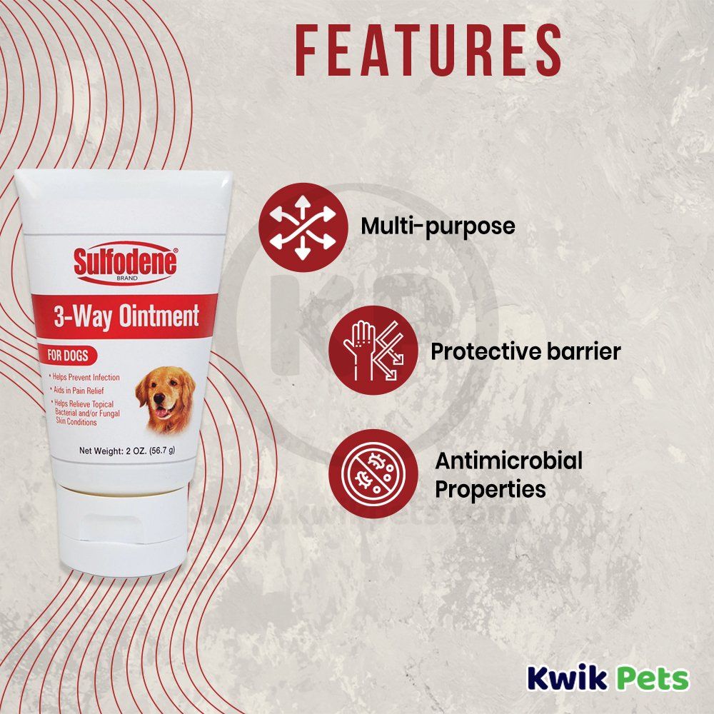 Sulfodene Brand 3-Way Ointment for Dogs, Sulfodene