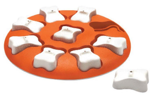 Nina Ottosson Smart Interactive Dog Toy Orange, White, 10.63 in, Nina Ottosson