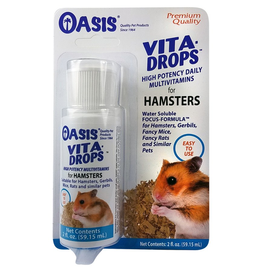 Oasis Vita-Drops High Potential Daily Multivitamin for Hamsters & Pocket Pets 2 fl oz, Oasis
