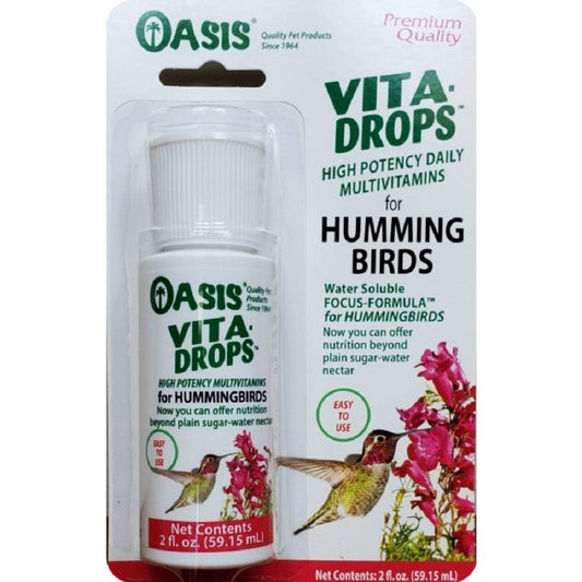 Oasis Vita Drops Multivitamin Supplement for Hummingbirds, 2 oz, Oasis