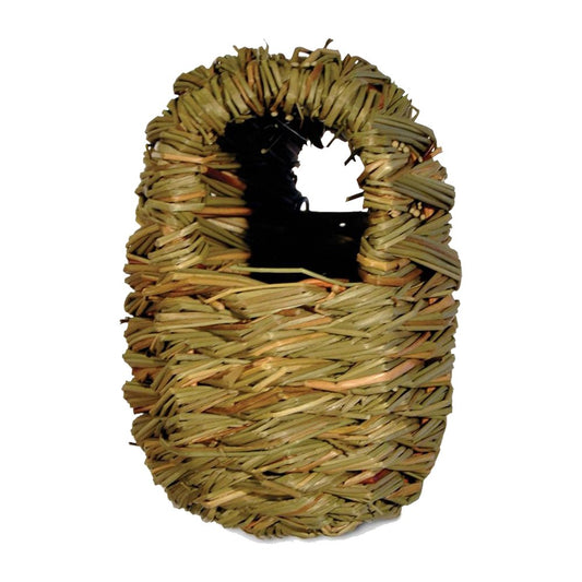 Prevue Pet Products Finch Twig Covered Nest Mat Grass and Bamboo, 3.25 In X 3.5 in
