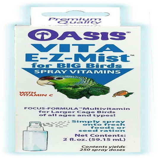 Oasis VITA E-Z-MIST Multivitamin Spray for Big Birds 2 fl oz, Oasis