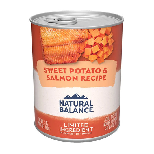 Natural Balance Pet Foods L.I.D Fish & Sweet Potato Formula Canned Dog Food 13 oz, Natural Balance