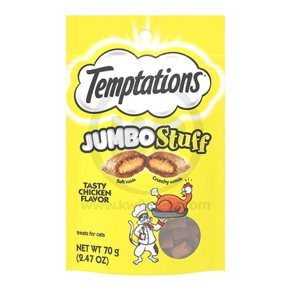Temptations Jumbo Stuff Tasty Chicken Cat Treats, 2.5-oz