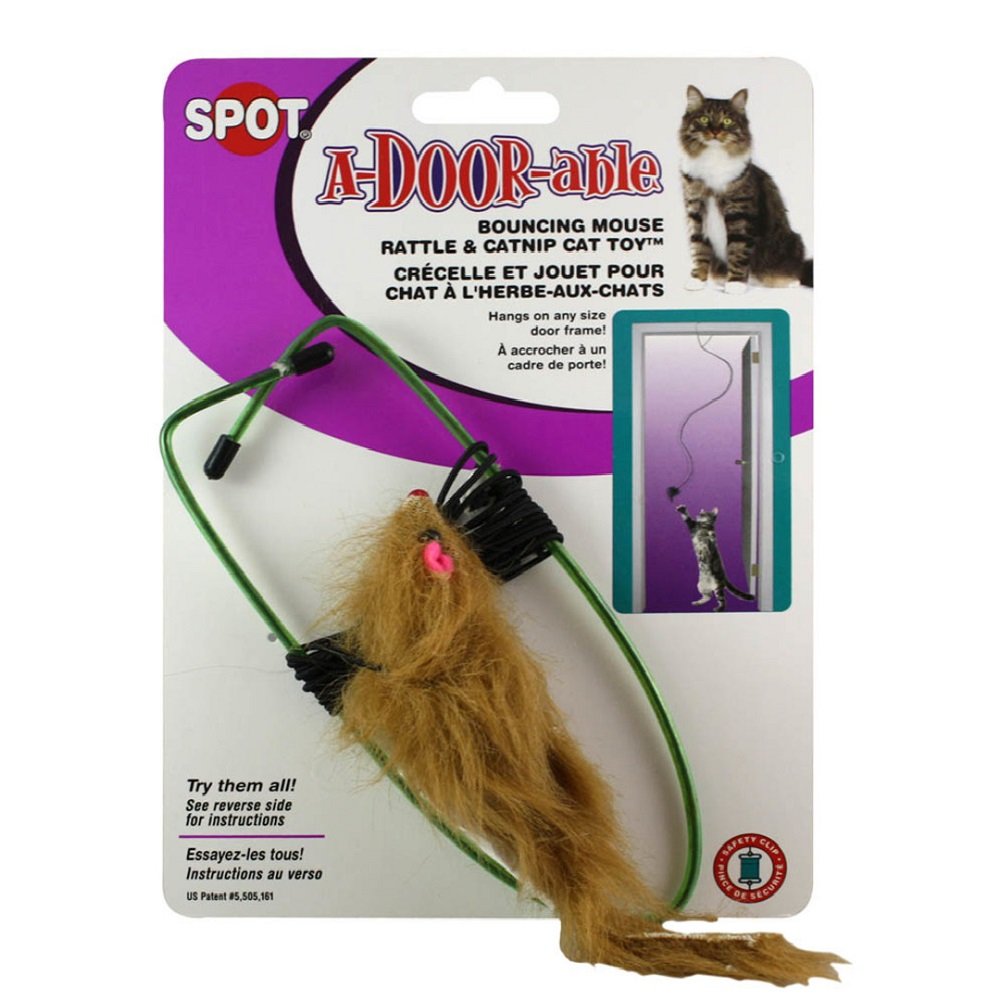 SPOT A-Door-Able Bouncing Mouse Cat Toy, Ethical Pet