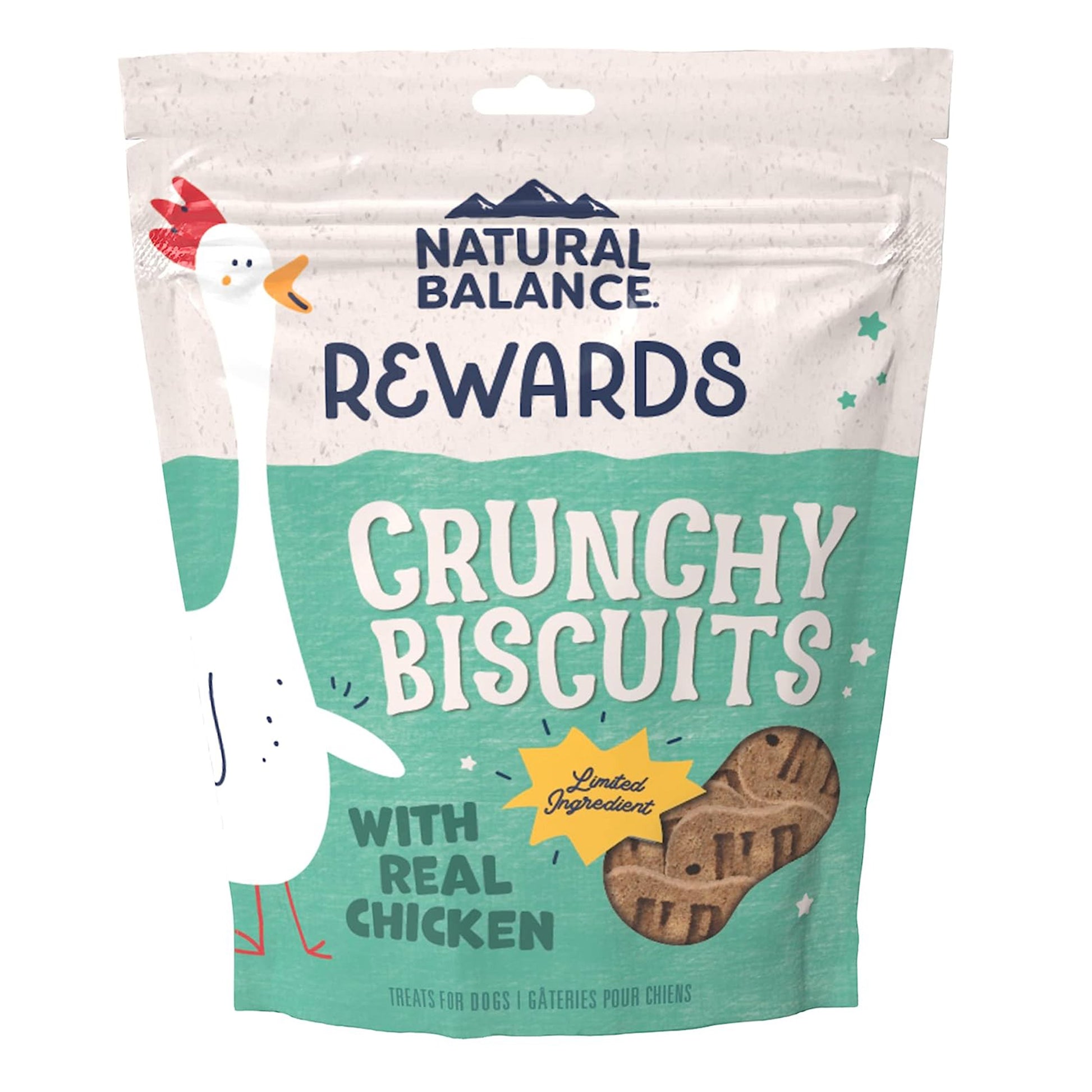 Natural Balance Pet Foods Rewards Crunchy Biscuits Dog Treats Chicken, 28 oz, Natural Balance