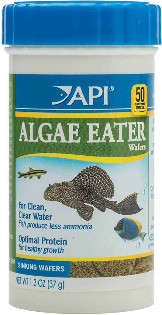 API Algae Eater Premium Sinking Wafer Fish Food 1.3oz