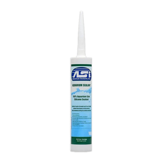 Clear Aquarium Silicone Sealant - 10.2 Fluid oz Cartridge (Case of 24 Clear Sealants), ASI