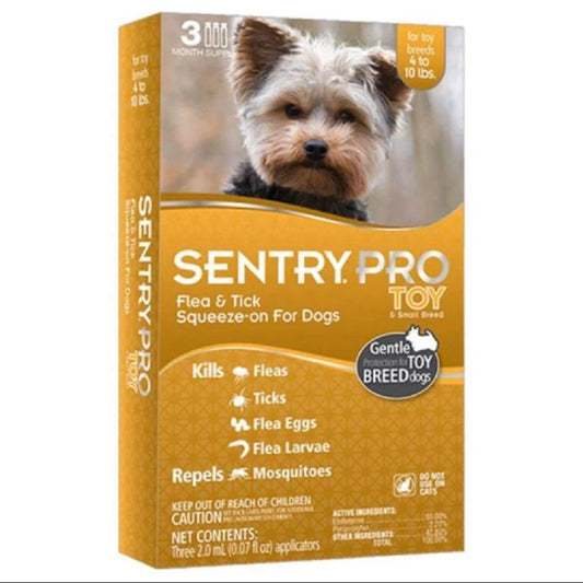 Sentry PRO Toy-Small Breed Flea & Tick for Dogs - 3 ct - 2 ml, Sentry