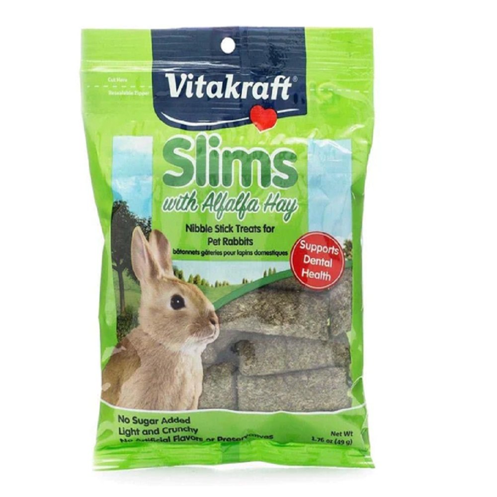 Vitakraft Pet Rabbit Slims with Alfalfa 1.76 oz, Vitakraft