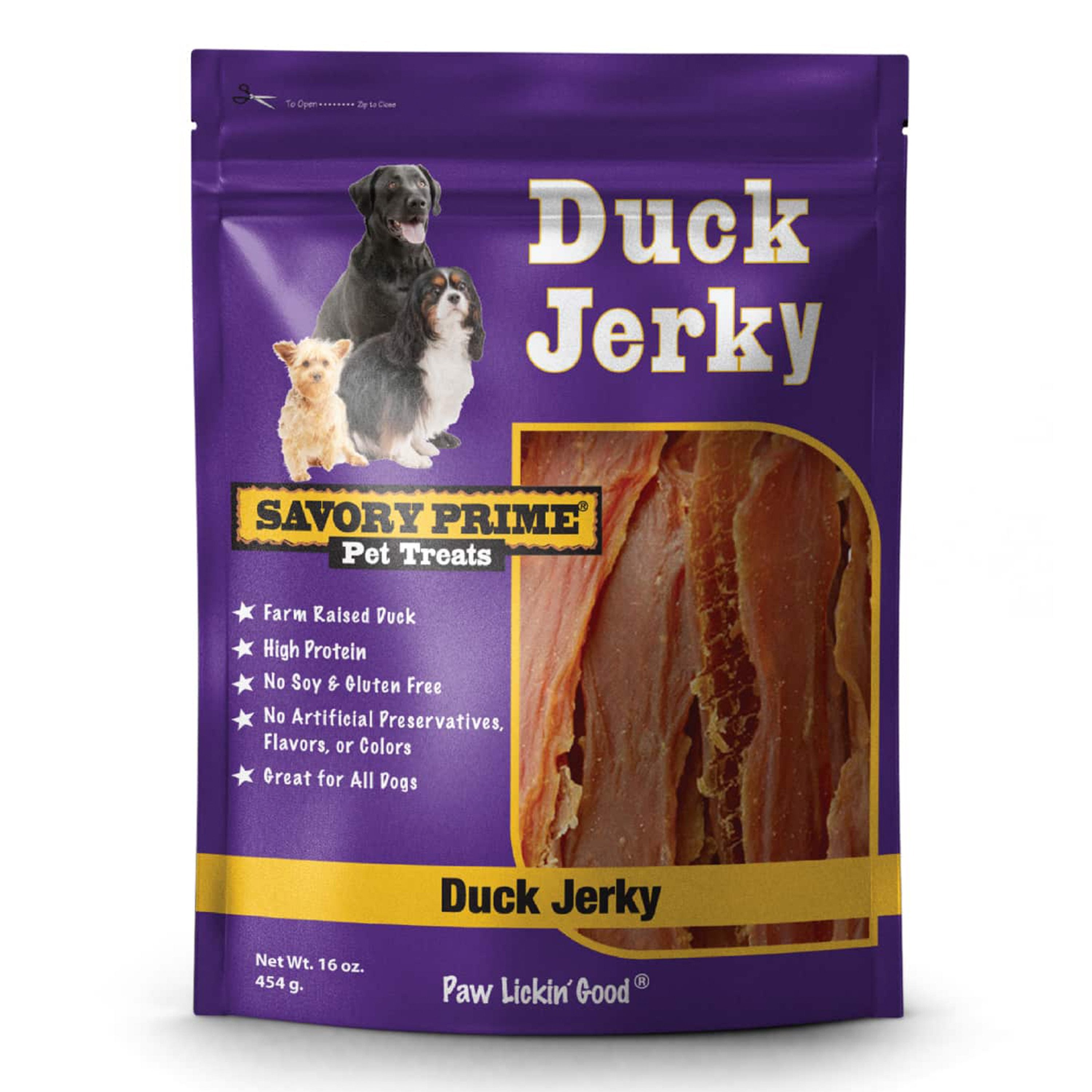 Savory-Prime-Natural-Duck-Jerky-Dog-Treat-16-oz